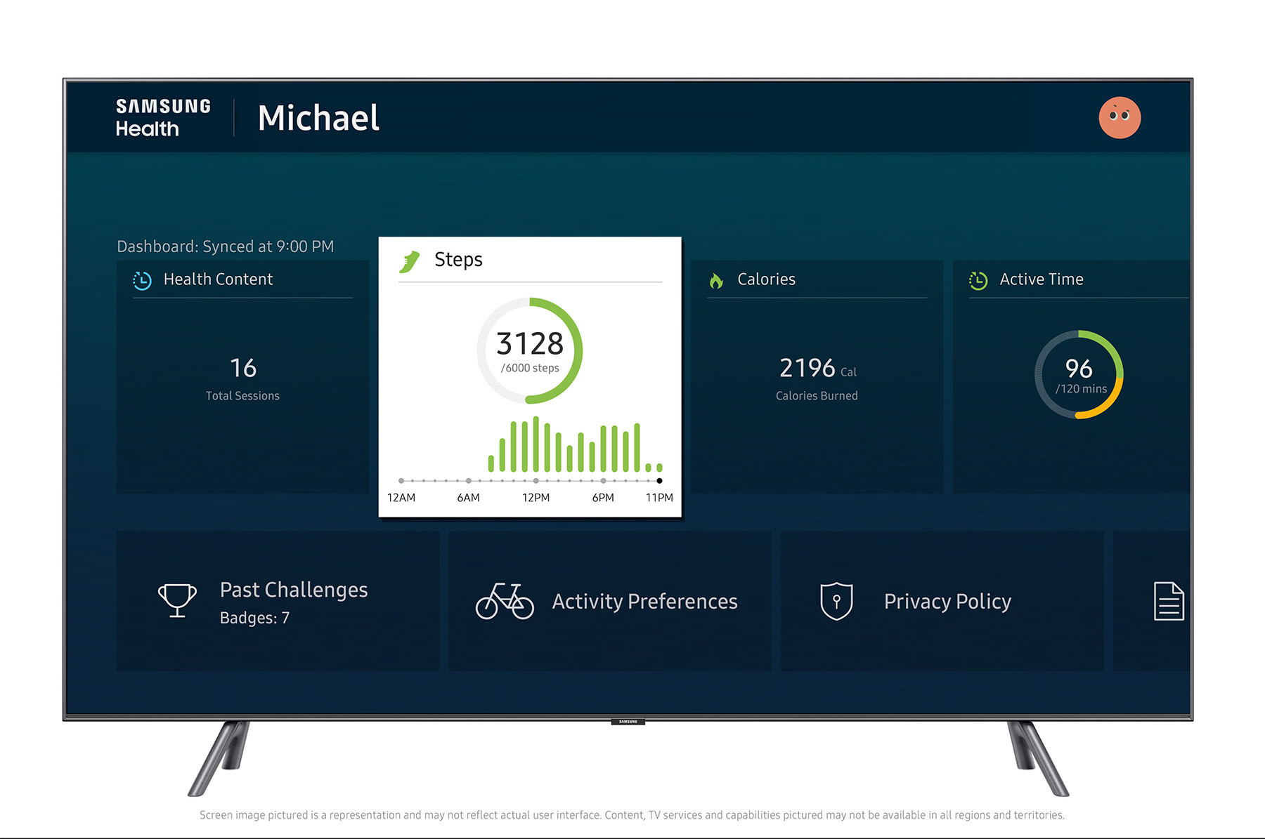 Samsung Health on Samsung TV